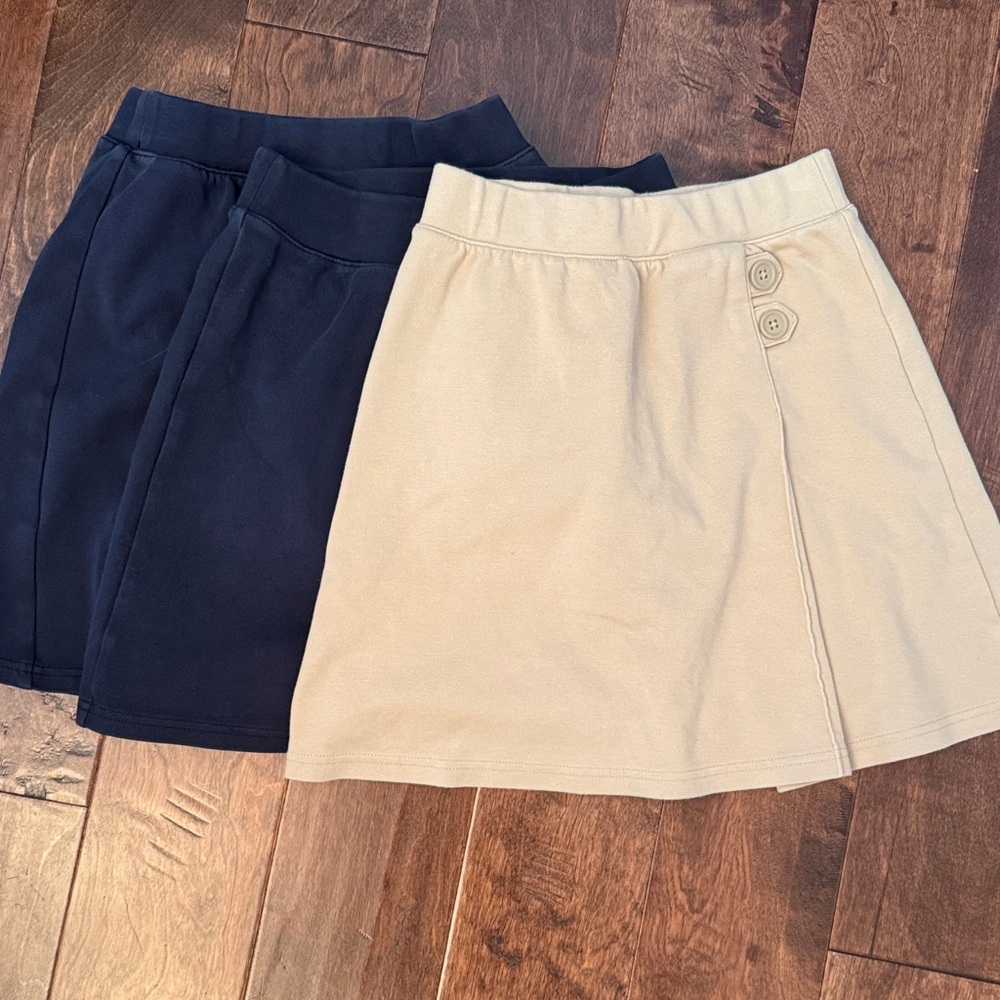 Cat & Jack girls cotton skorts, set of 3, size L (10/12)